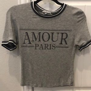 Amour Paris Ringer Tee